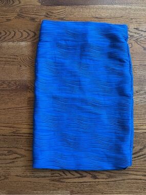 Wet Seal Bright Blue Textured Pencil Skirt